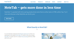 Desktop Screenshot of notetab.com