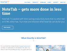 Tablet Screenshot of notetab.com